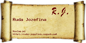 Ruda Jozefina névjegykártya
